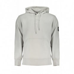 SWEAT-SHIRT SANS FERMETURE ÉCLAIR GRIS CALVIN KLEIN POUR HOMMES