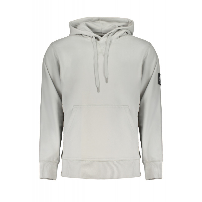SUDADERA CALVIN KLEIN HOMBRE GRIS SIN CREMALLERA