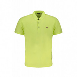 NAPAPIJRI YELLOW MEN'S SHORT SLEEVED T-SHIRT