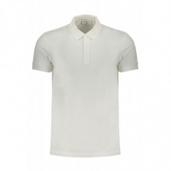 POLO BLANC À MANCHES COURTES POUR HOMMES CALVIN KLEIN