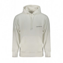 SUDADERA BLANCA SIN CREMALLERA CALVIN KLEIN HOMBRE