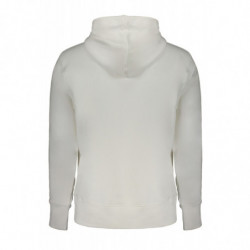 CALVIN KLEIN MEN'S WHITE ZIPLESS SWEATSHIRT