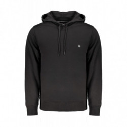 CALVIN KLEIN MEN'S BLACK ZIPLESS SWEATSHIRT