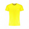 TRUSSARDI YELLOW MEN'S SHORT SLEEVED T-SHIRT
