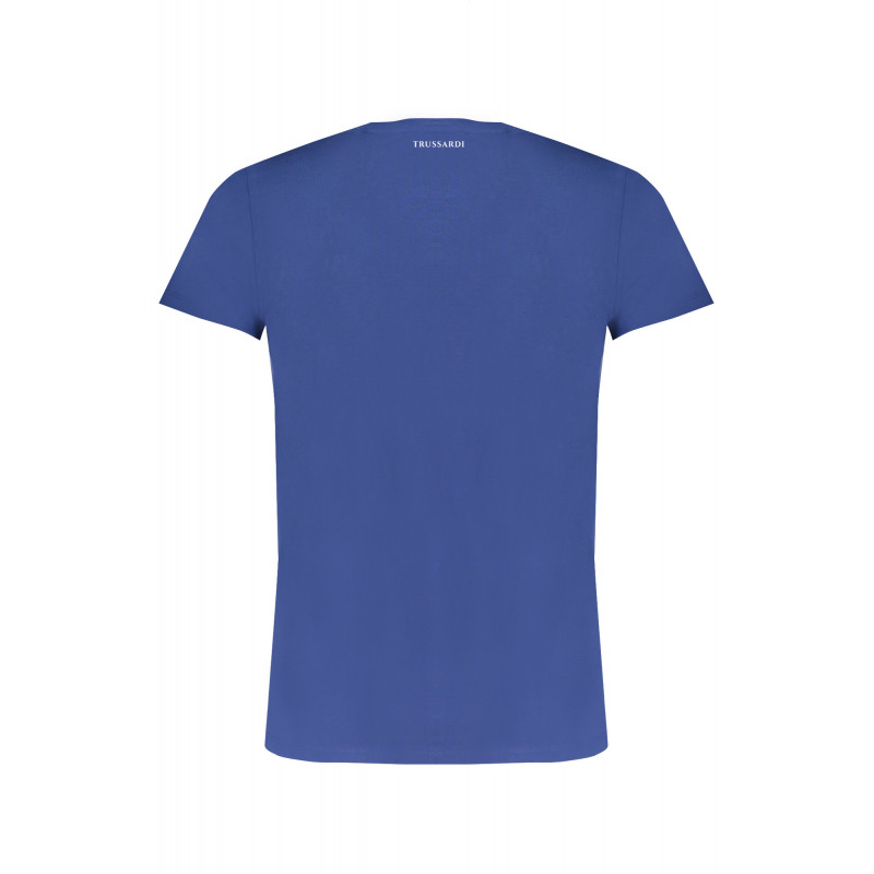 TRUSSARDI HERREN-KURZÄRMELIGES T-SHIRT BLAU