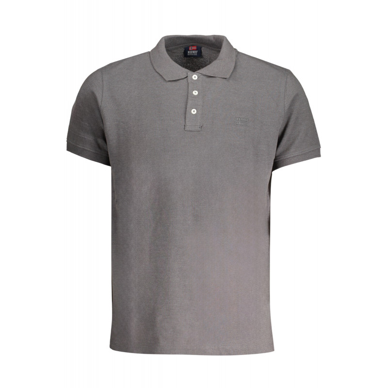 NORWEGEN 1963 GRAUES KURZÄRMELIGES POLOSHIRT FÜR HERREN
