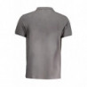 NORWAY 1963 MEN'S GRAY SHORT SLEEVED POLO SHIRT