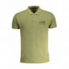 CAVALLI CLASS MEN'S GREEN SHORT SLEEVED POLO SHIRT