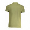 CAVALLI CLASS MEN'S GREEN SHORT SLEEVED POLO SHIRT