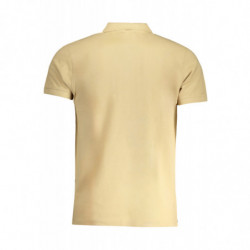 CAVALLI CLASS MEN'S SHORT SLEEVED POLO SHIRT BEIGE