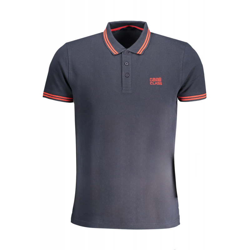 CAVALLI CLASS HERREN-KURZÄRMELIGES POLOSHIRT BLAU