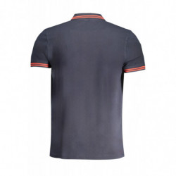 CAVALLI CLASS MEN'S SHORT SLEEVED POLO SHIRT BLUE