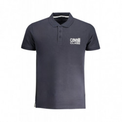 CAVALLI POLO MANCHES COURTES HOMME CLASS BLEU