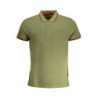 CAVALLI CLASS MEN'S GREEN SHORT SLEEVED POLO SHIRT