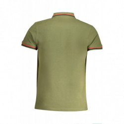 POLO HOMME CAVALLI CLASS VERT MANCHES COURTES