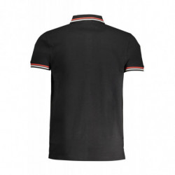CAVALLI CLASS MEN'S SHORT SLEEVED POLO SHIRT BLACK