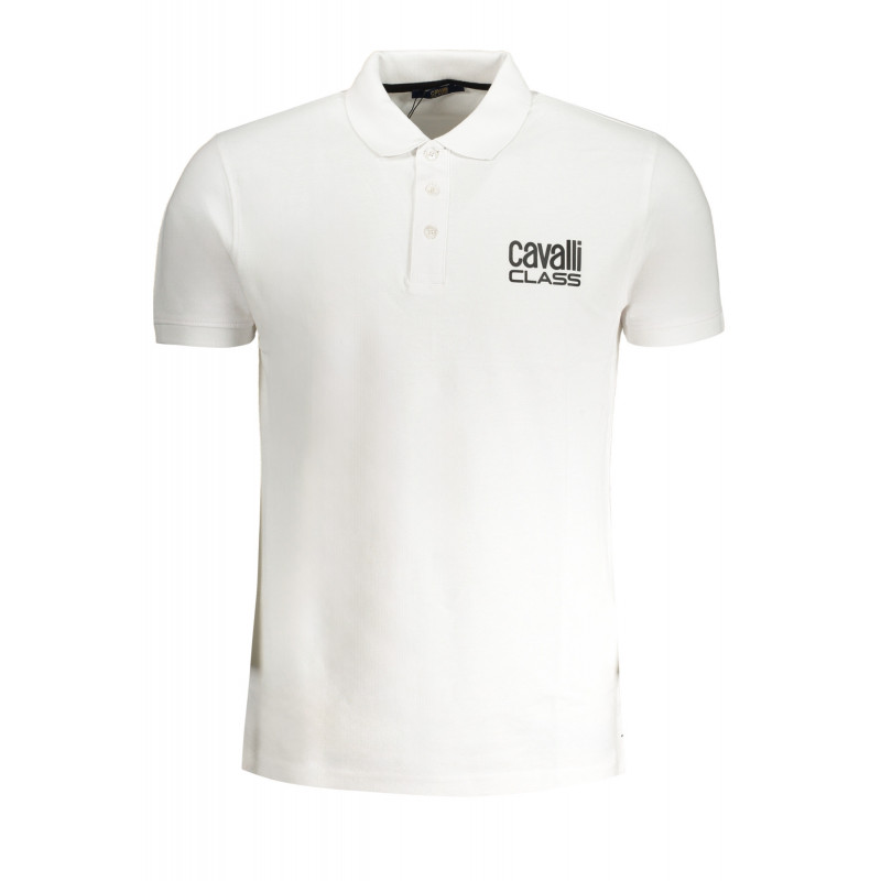 POLO MANGA CORTA HOMBRE BLANCO CAVALLI CLASS