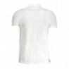 CAVALLI CLASS MEN'S WHITE SHORT SLEEVED POLO SHIRT