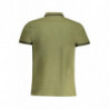 POLO HOMME CAVALLI CLASS VERT MANCHES COURTES