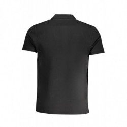CAVALLI CLASS HERREN-KURZÄRMELIGES POLOSHIRT SCHWARZ