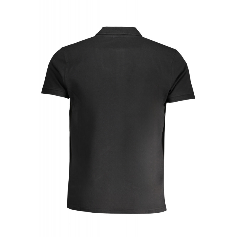 CAVALLI CLASS HERREN-KURZÄRMELIGES POLOSHIRT SCHWARZ