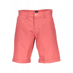 GANT RED MEN'S BERMUDA TROUSERS