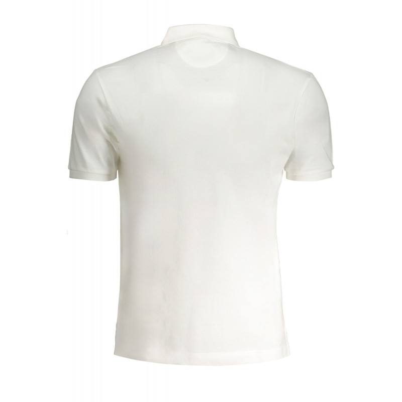 LA MARTINA MEN'S WHITE SHORT SLEEVED POLO SHIRT
