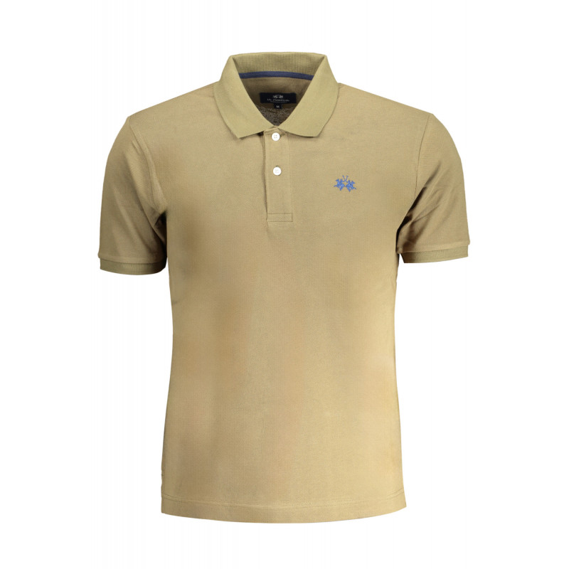 POLO HOMME LA MARTINA VERT MANCHES COURTES