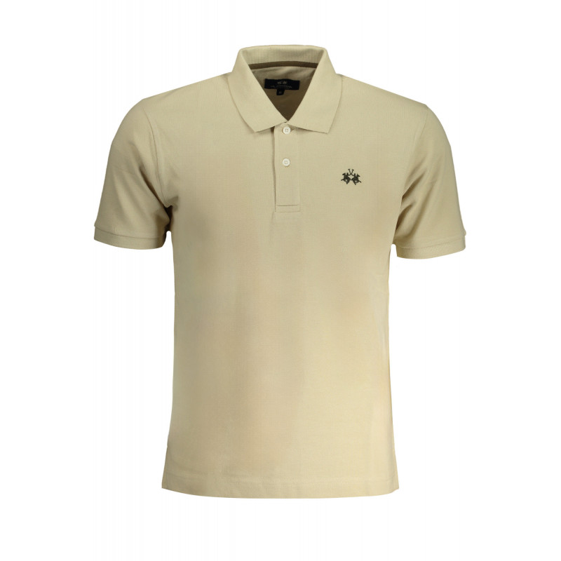 POLO HOMME LA MARTINA MANCHES COURTES BEIGE
