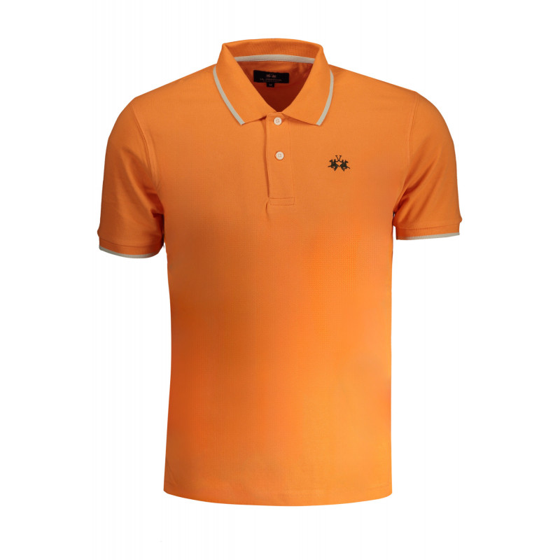 POLO HOMBRE MANGA CORTA NARANJA LA MARTINA