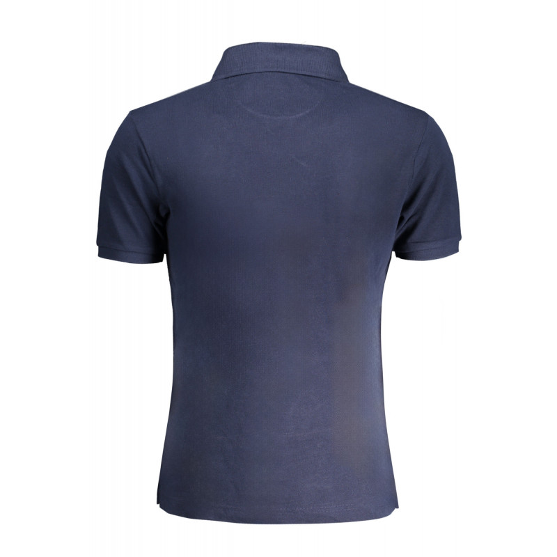 POLO HOMME LA MARTINA BLEU À MANCHES COURTES