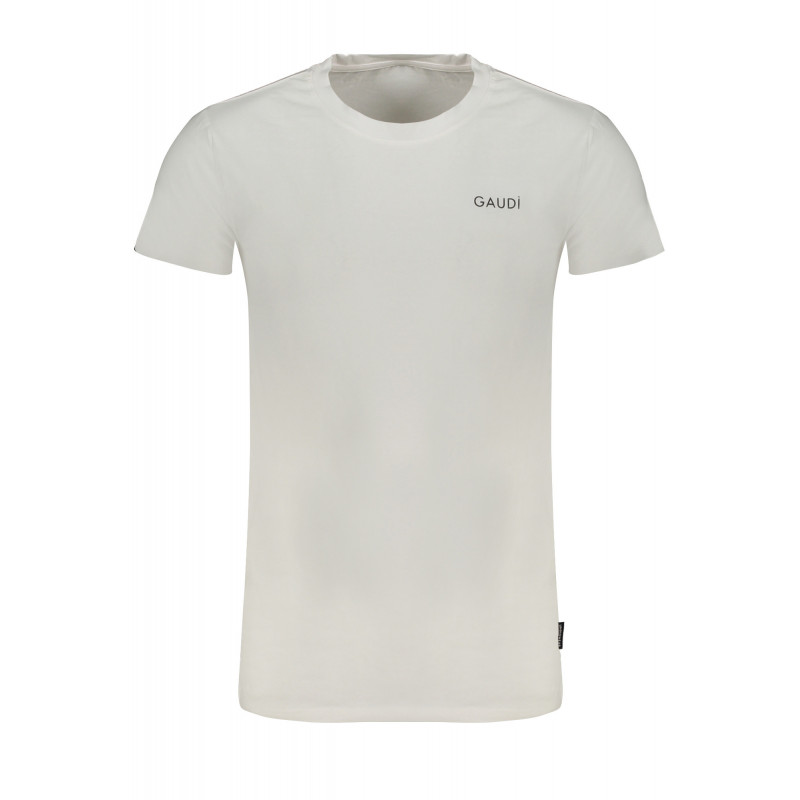 GAUDÌ MEN'S WHITE SHORT SLEEVE T-SHIRT