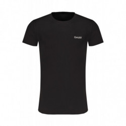 GAUDÌ T-SHIRT MANICHE CORTE UOMO NERO