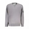 SWEAT-SHIRT SANS FERMETURE ÉCLAIR GRIS CALVIN KLEIN POUR HOMMES