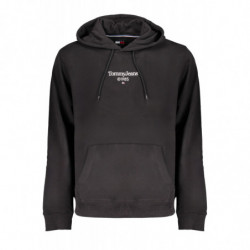 SWEAT-SHIRT SANS FERMETURE ÉCLAIR NOIR TOMMY HILFIGER POUR HOMMES