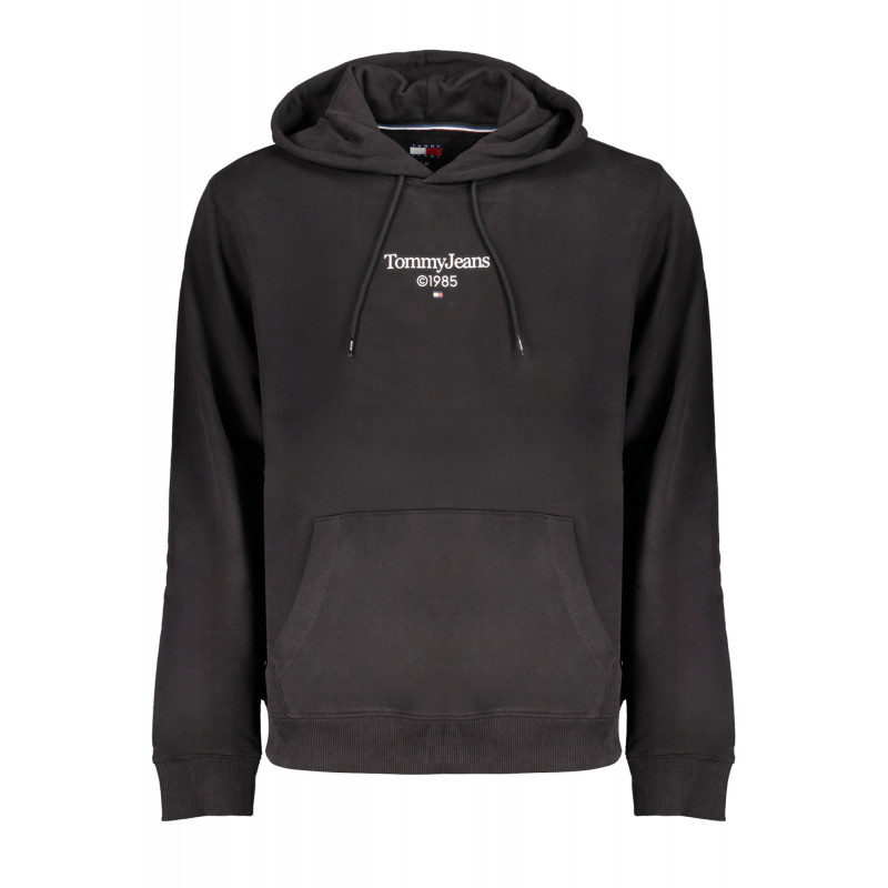 SUDADERA SIN CREMALLERA NEGRA DE HOMBRE TOMMY HILFIGER