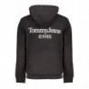 TOMMY HILFIGER MEN'S BLACK ZIPLESS SWEATSHIRT
