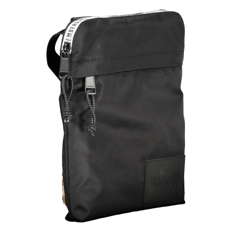 BIKKEMBERGS MEN'S BLACK SHOULDER BAG