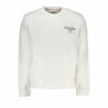 TOMMY HILFIGER MEN'S WHITE ZIPLESS SWEATSHIRT