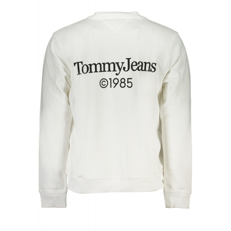 TOMMY HILFIGER FELPA SENZA ZIP UOMO BIANCO
