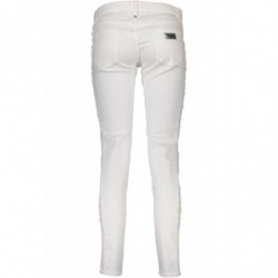 JUST CAVALLI WOMEN'S WHITE TROUSERS