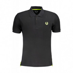 GIAN MARCO VENTURI SCHWARZES KURZÄRMELIGES POLOSHIRT FÜR HERREN