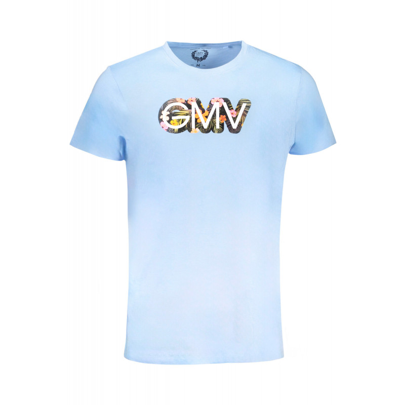 GIAN MARCO VENTURI MEN'S SHORT SLEEVED T-SHIRT BLUE