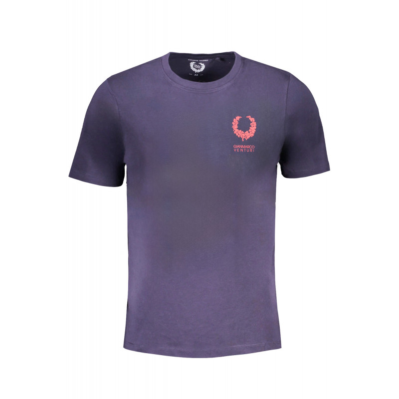 GIAN MARCO VENTURI HERREN-KURZÄRMELIGES T-SHIRT BLAU