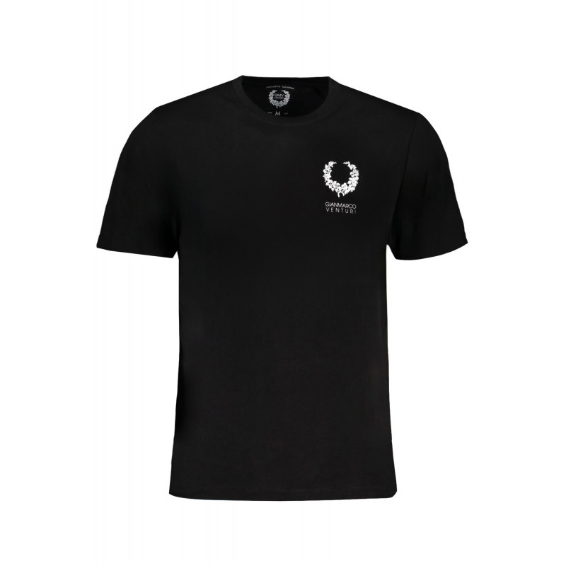 GIAN MARCO VENTURI MEN'S SHORT SLEEVED T-SHIRT BLACK