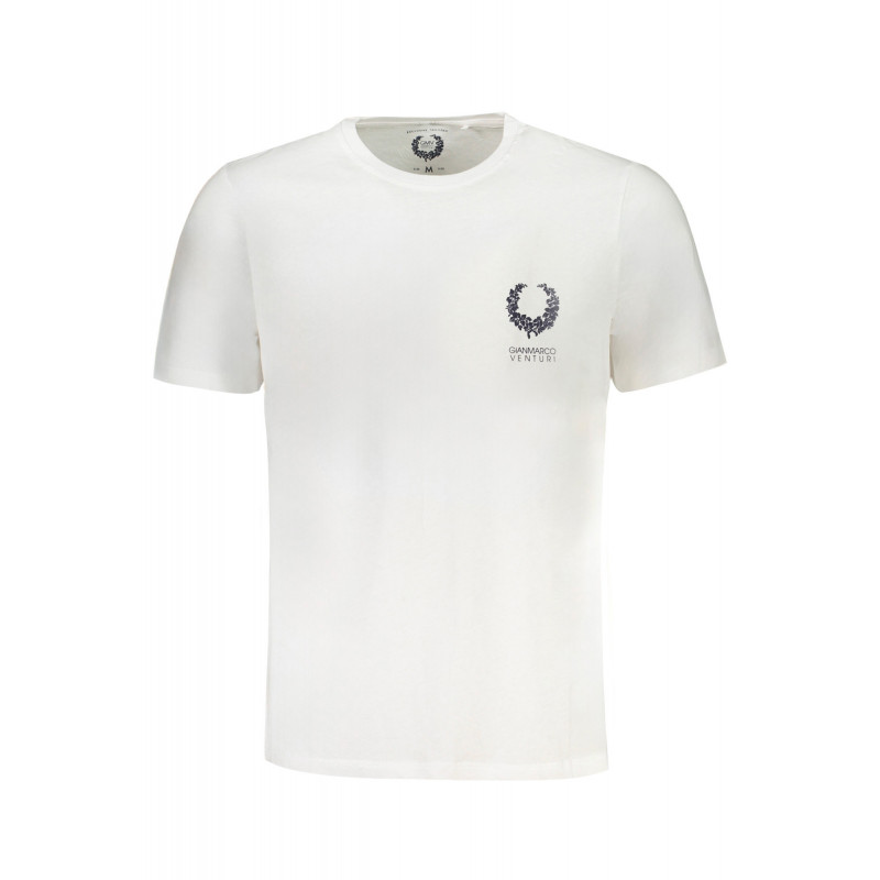 GIAN MARCO VENTURI MEN'S SHORT SLEEVED T-SHIRT WHITE
