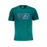GIAN MARCO VENTURI GREEN MEN'S SHORT SLEEVED T-SHIRT