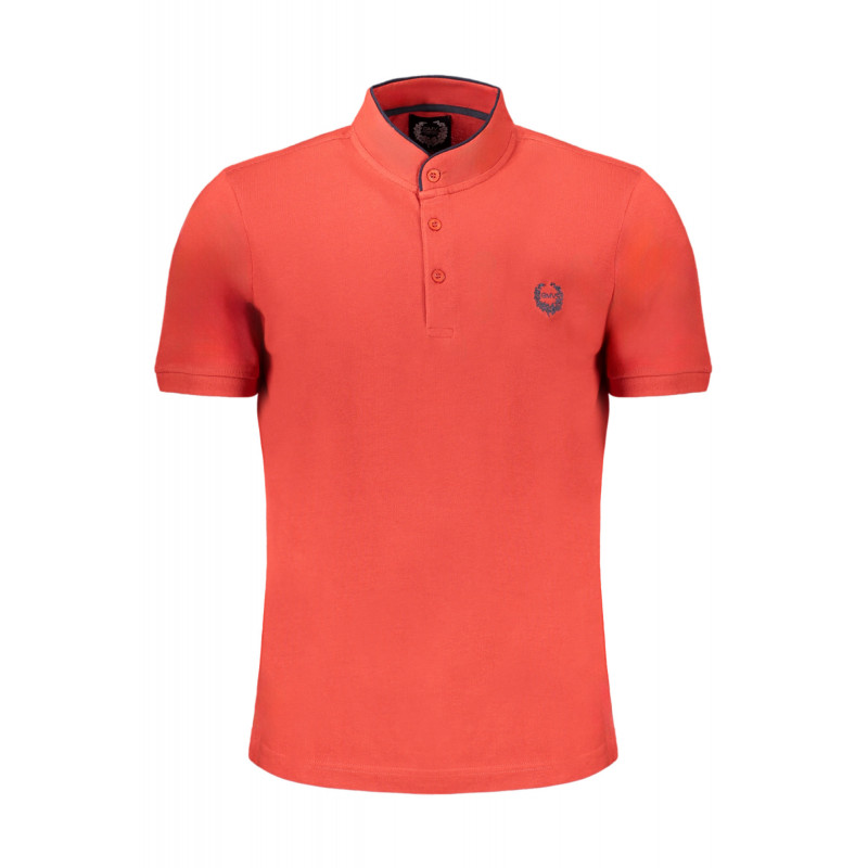 GIAN MARCO VENTURI MEN'S RED SHORT SLEEVED POLO SHIRT