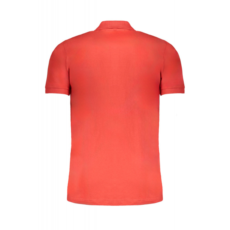 GIAN MARCO VENTURI MEN'S RED SHORT SLEEVED POLO SHIRT