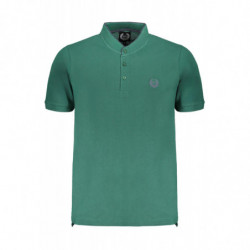 GIAN MARCO VENTURI GREEN MEN'S SHORT SLEEVED POLO SHIRT